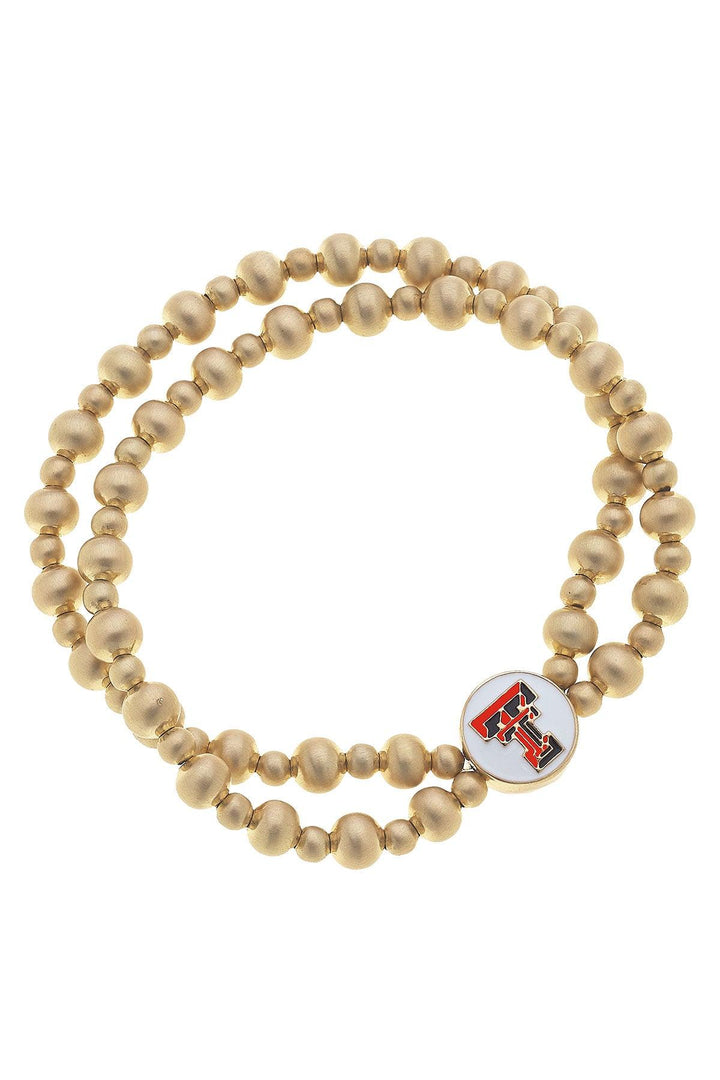 Collegiate Double Strand Pendant Bracelet