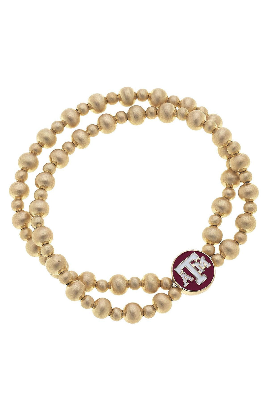 Collegiate Double Strand Pendant Bracelet