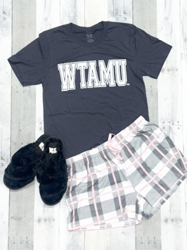 WTAMU Plaid PJ Set