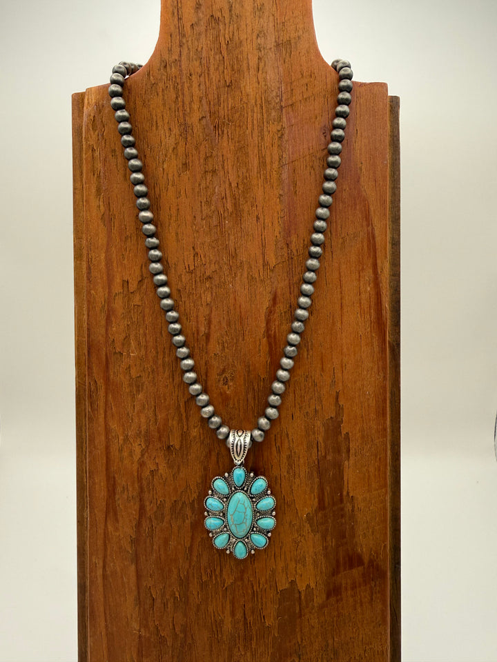 Anita Faux Navajo & Turquoise Necklace