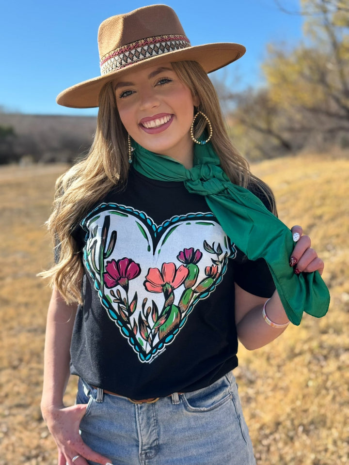 Lauren's Western Heart Tee by Texas True Threads