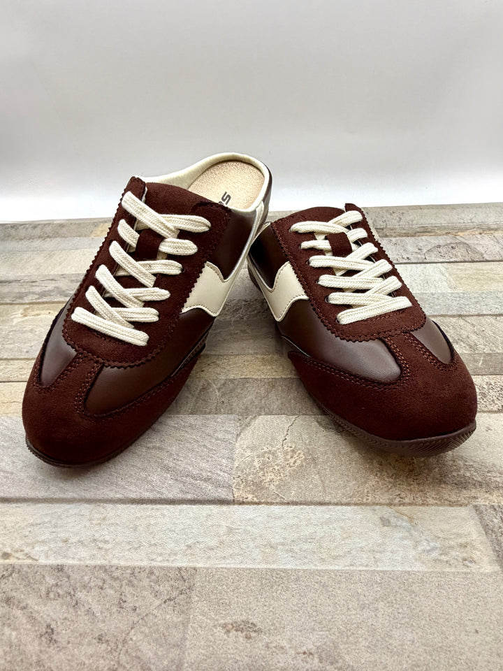 Mackay Sneaker Mule in Chocolate by SODA