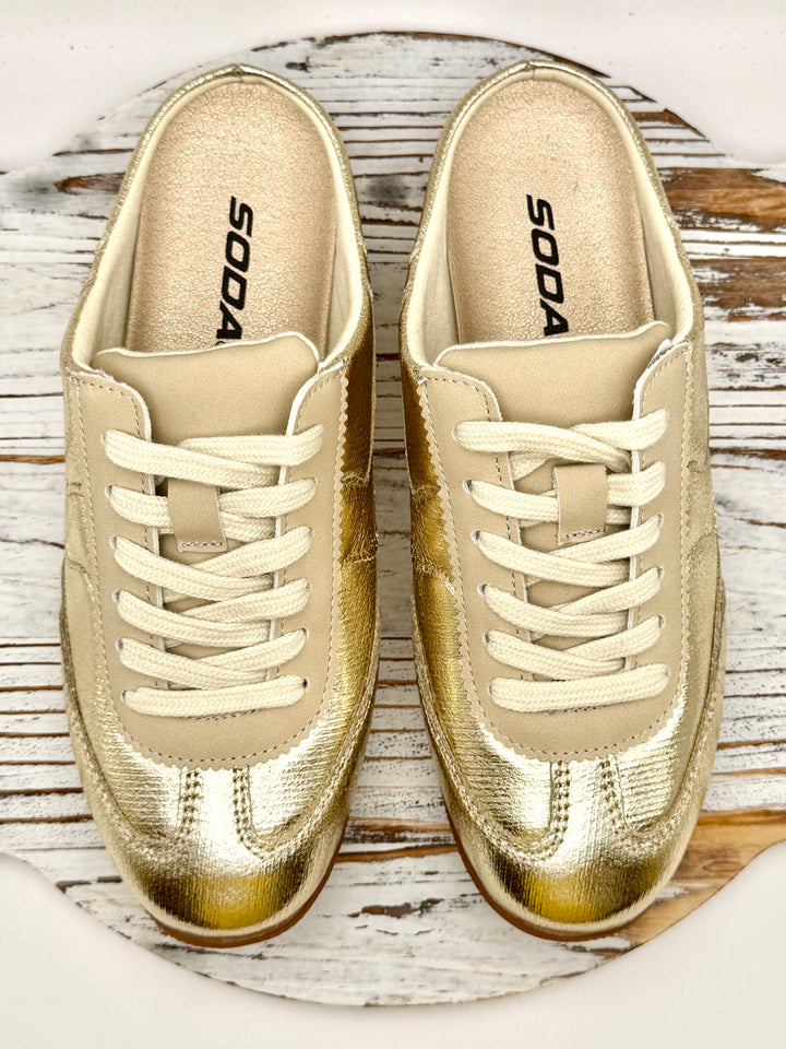 Mackay Sneaker Mule in Gold by SODA