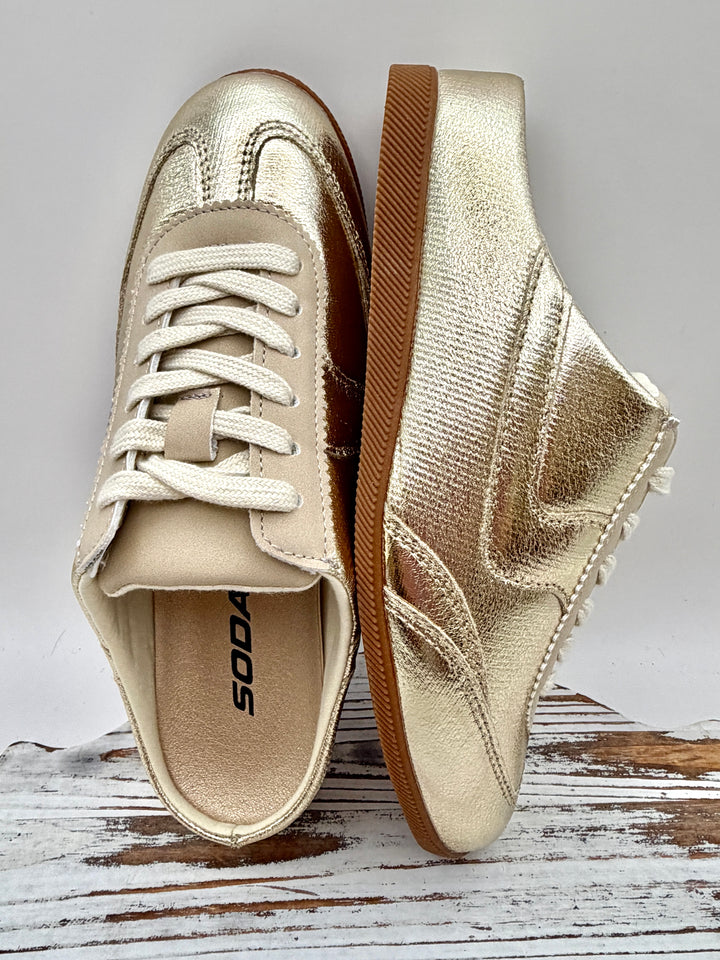 Mackay Sneaker Mule in Gold by SODA