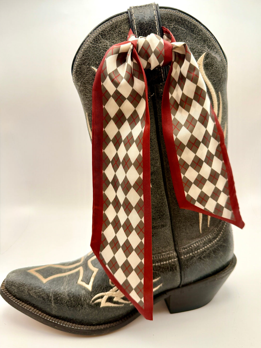 Rust & Chocolate Diamond Twilly Scarf