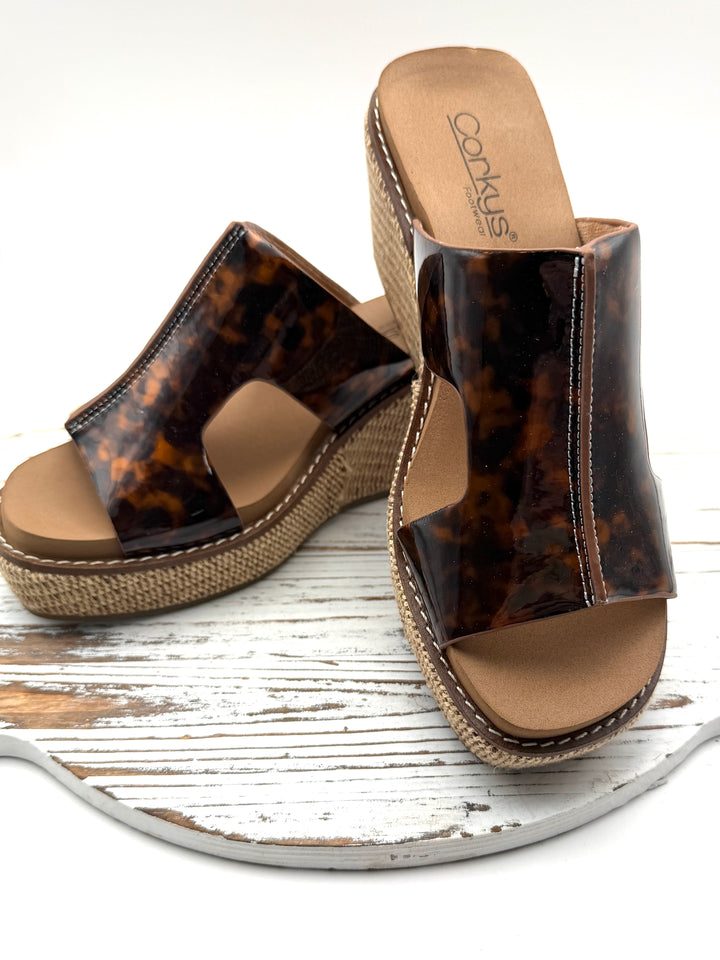 Kiss N Tell Tortoise Wedge by Corkys