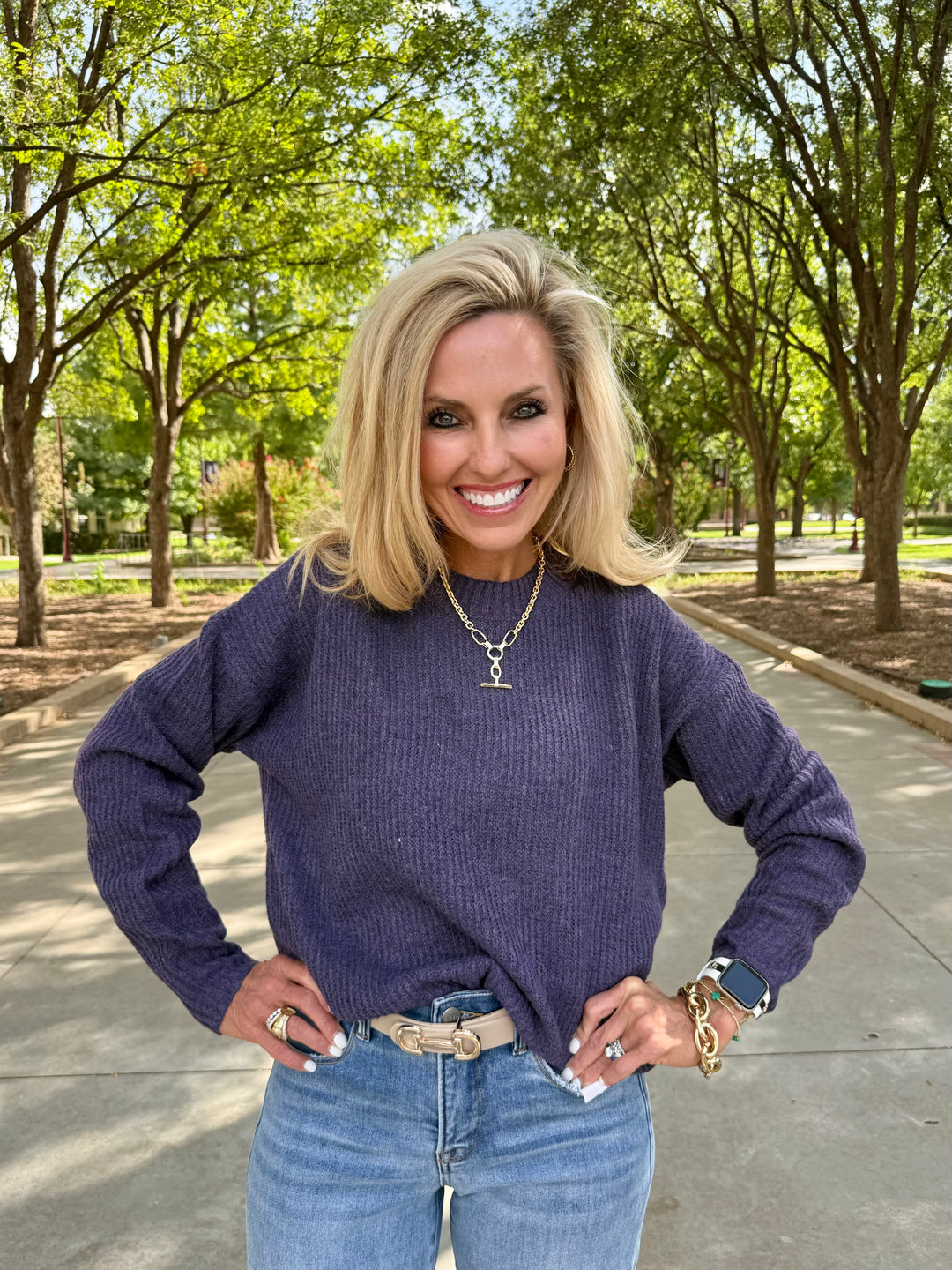 Purple Bliss Knit Sweater