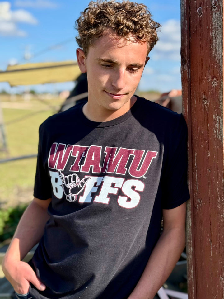Bold WTAMU Buffs Black Tee