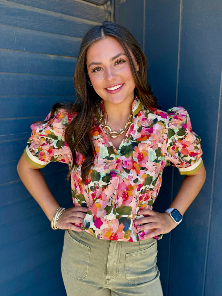 Boldly Blooming Blouse by THML