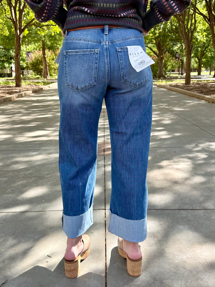 Rachel Mid Rise Straight Leg Jean by Risen