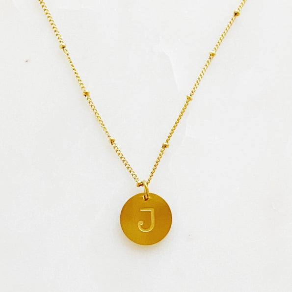 Simple Statement Initial Necklace
