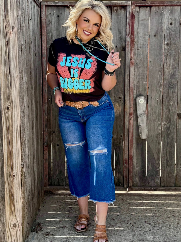 Jesus Is Bigger Tee by Texas True Threads