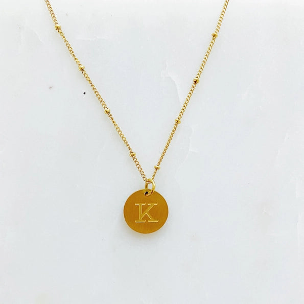 Simple Statement Initial Necklace