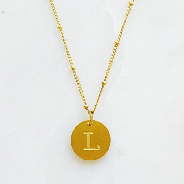 Simple Statement Initial Necklace