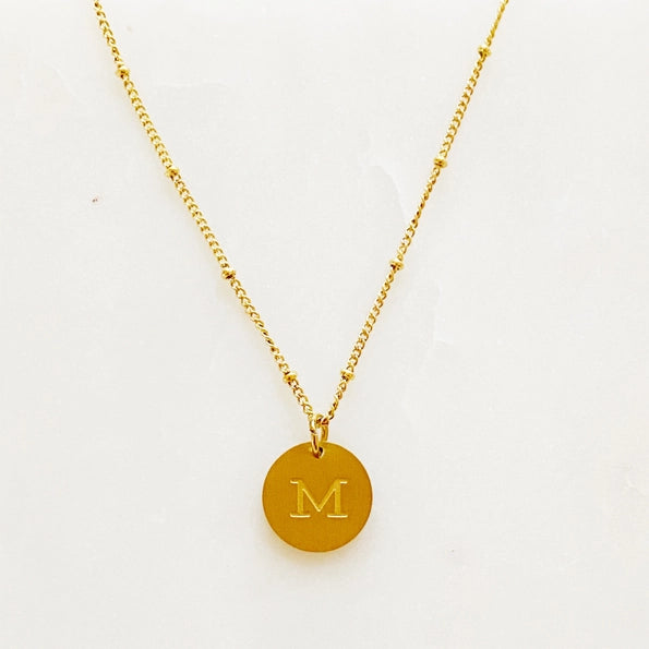 Simple Statement Initial Necklace