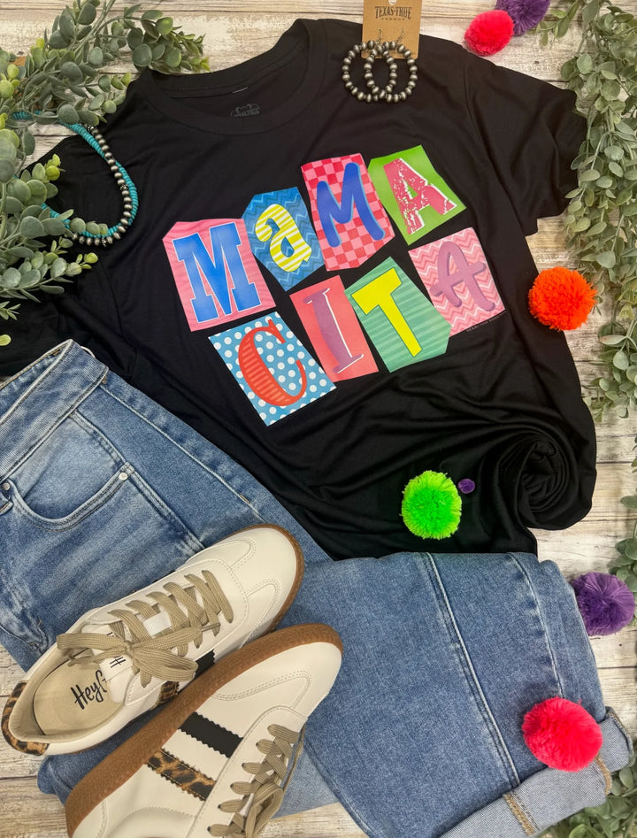Mamacita on Black Tee by Texas True Threads