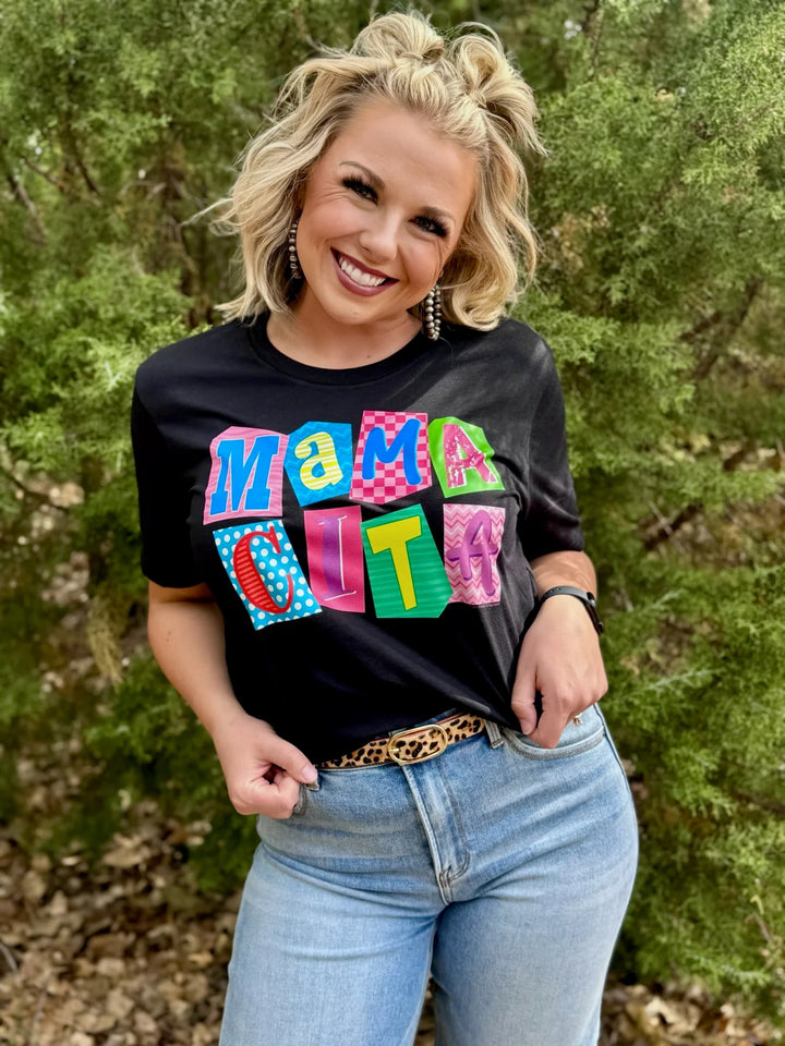 Mamacita on Black Tee by Texas True Threads