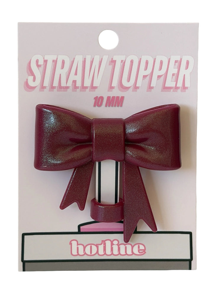Bow Straw Toppers