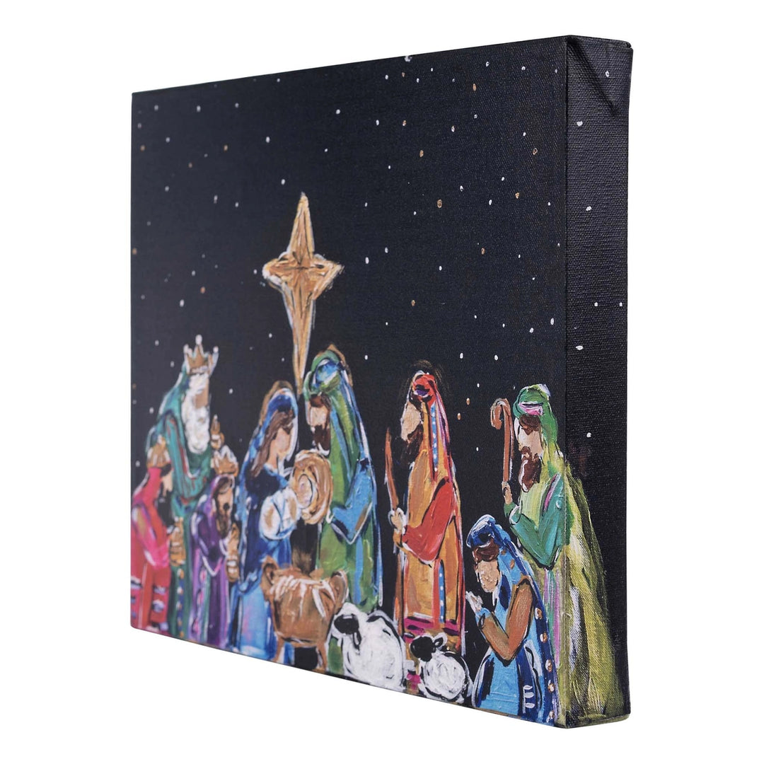 Nativity at Night Canvas