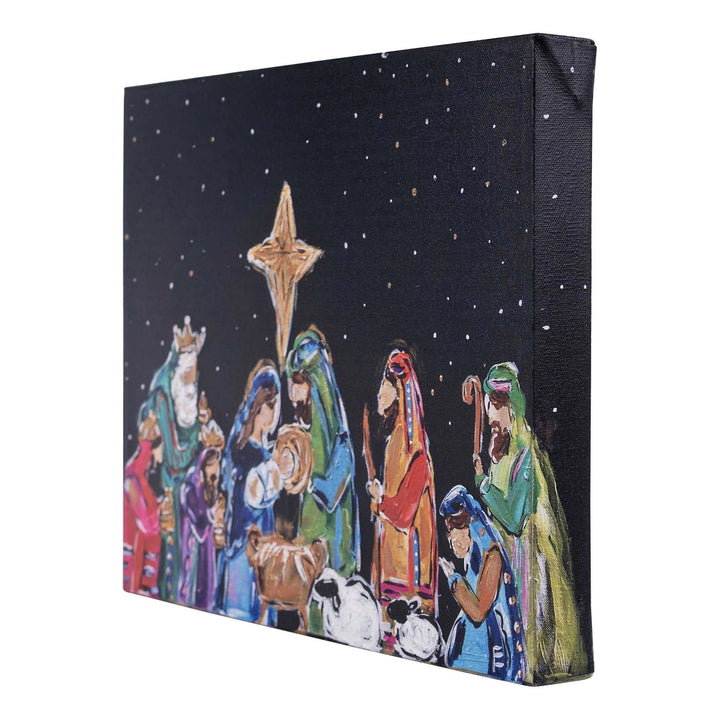 Nativity at Night Canvas