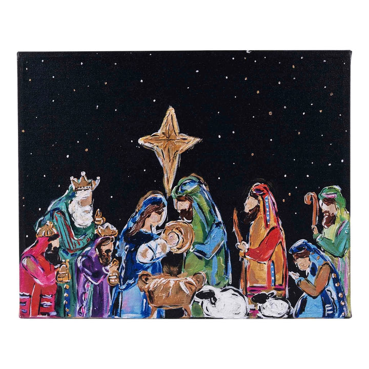 Nativity at Night Canvas