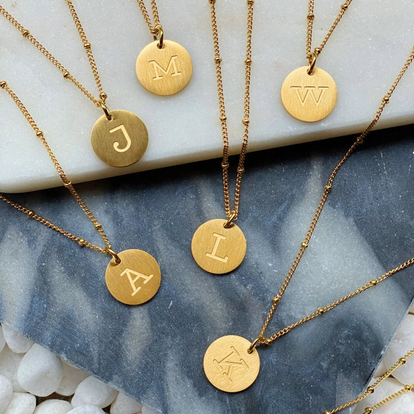 Simple Statement Initial Necklace