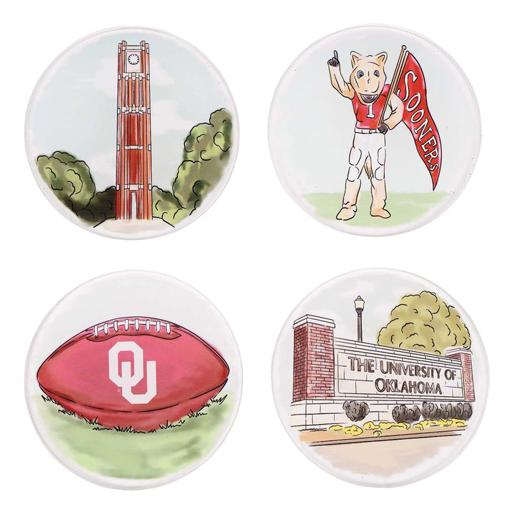 Oklahoma Mascot Coaster Set