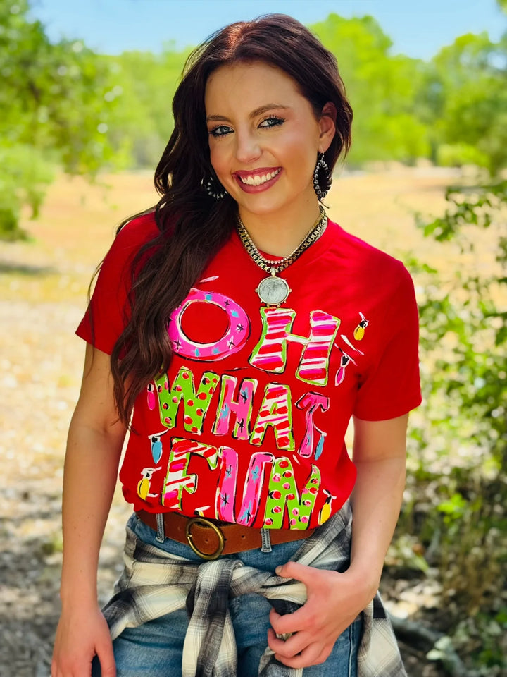 Callie Ann Stelter Oh What Fun Tee by Texas True Threads