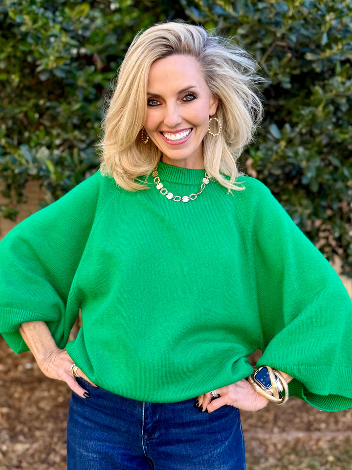 Soft Green Mornings Sweater