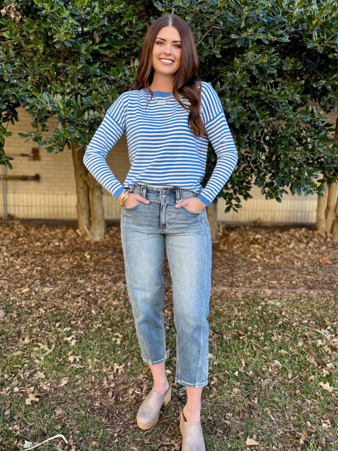 Blue Haven Striped Sweater