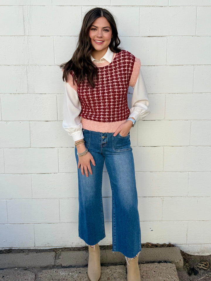 Blush Crush Sweater Vest