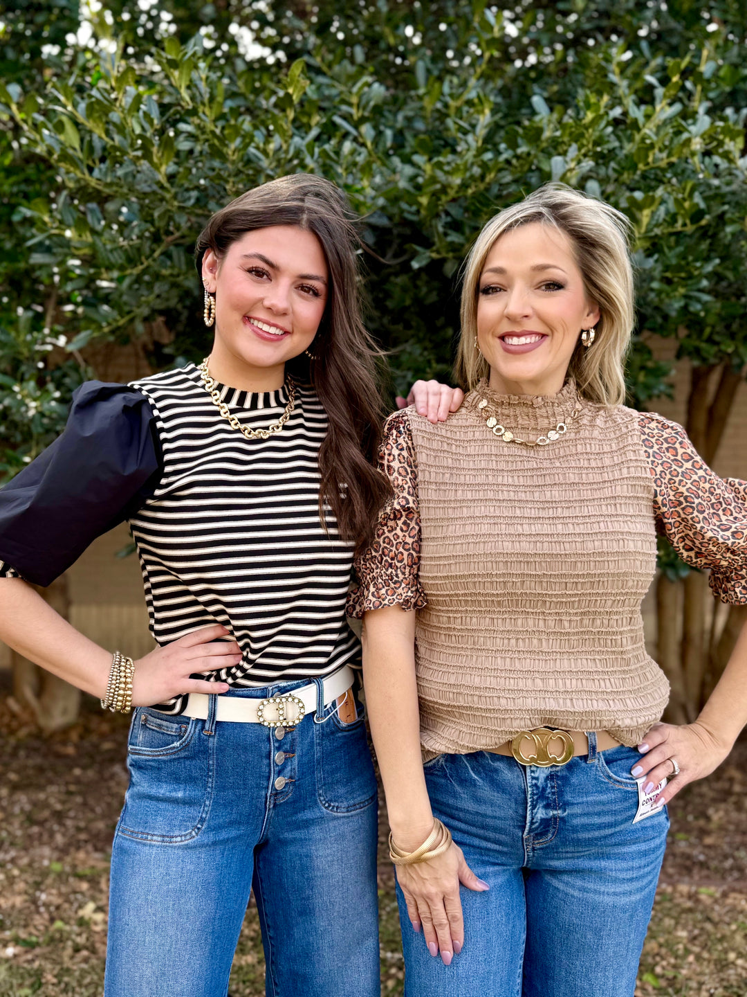 Off-Duty Black Balloon Sleeve Top