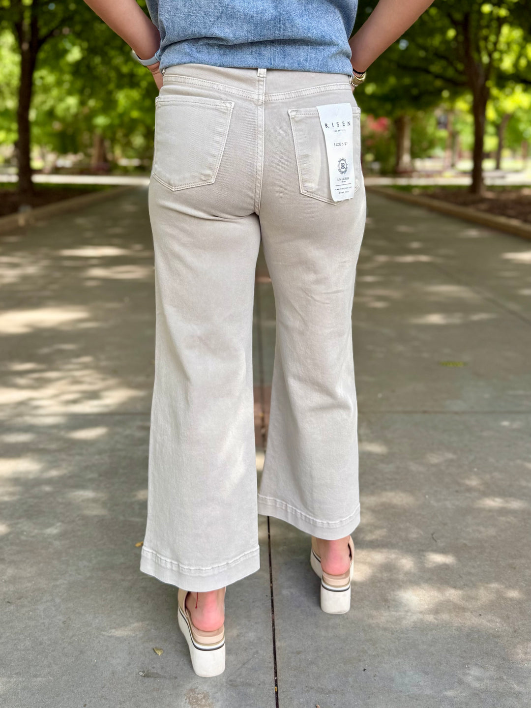 Avery High Rise Tummy Control Trouser Jean by Risen