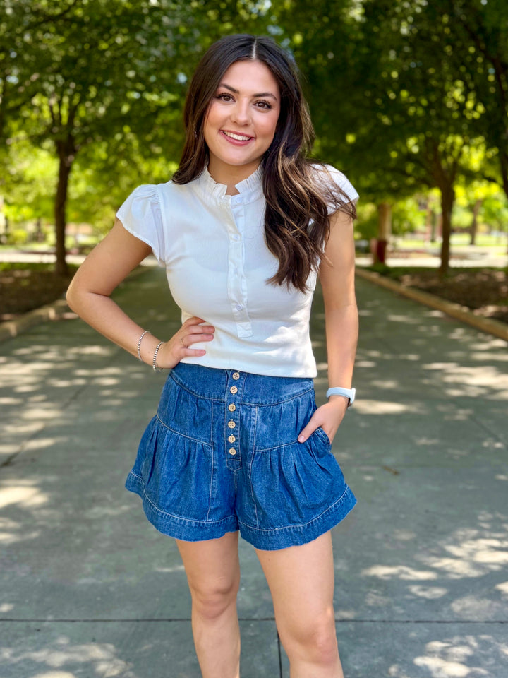 Libby High Rise Flare Shorts