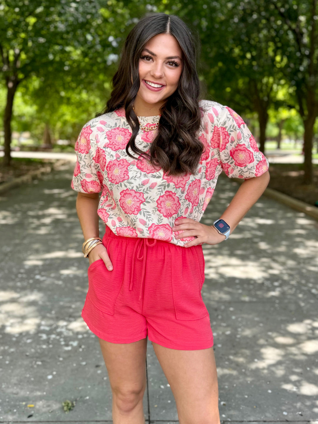 Cream Blooms Floral Sweater