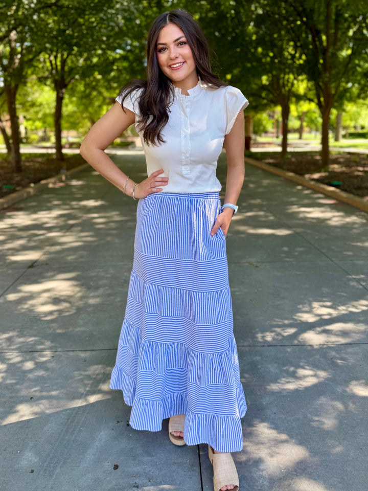 Sail Away Striped Skirt