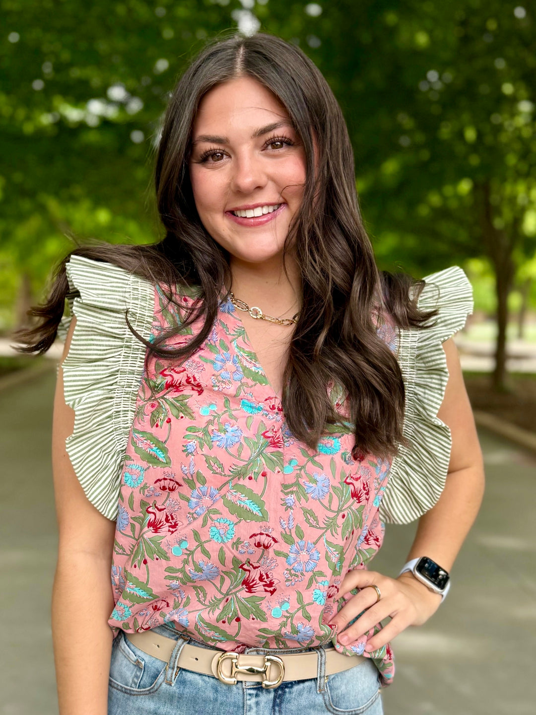 Madelynn Floral V-Neck Top