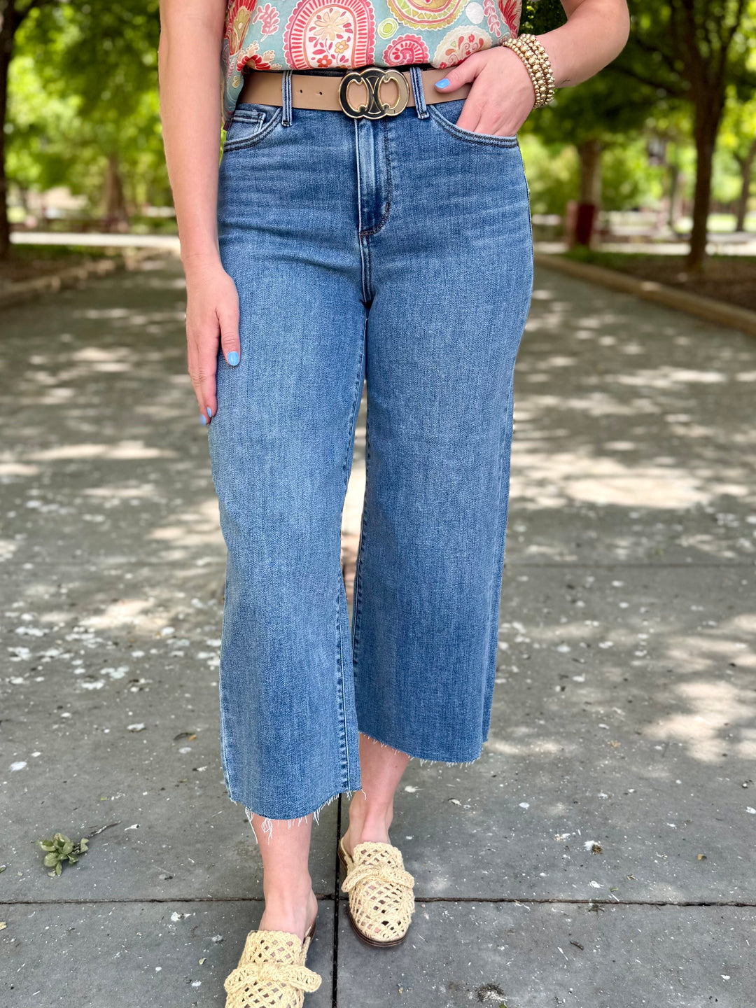 Harley High Rise Cropped Wide Leg Jean by Judy Blue