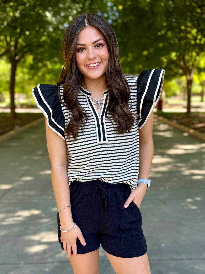 Back To Basics Striped Top