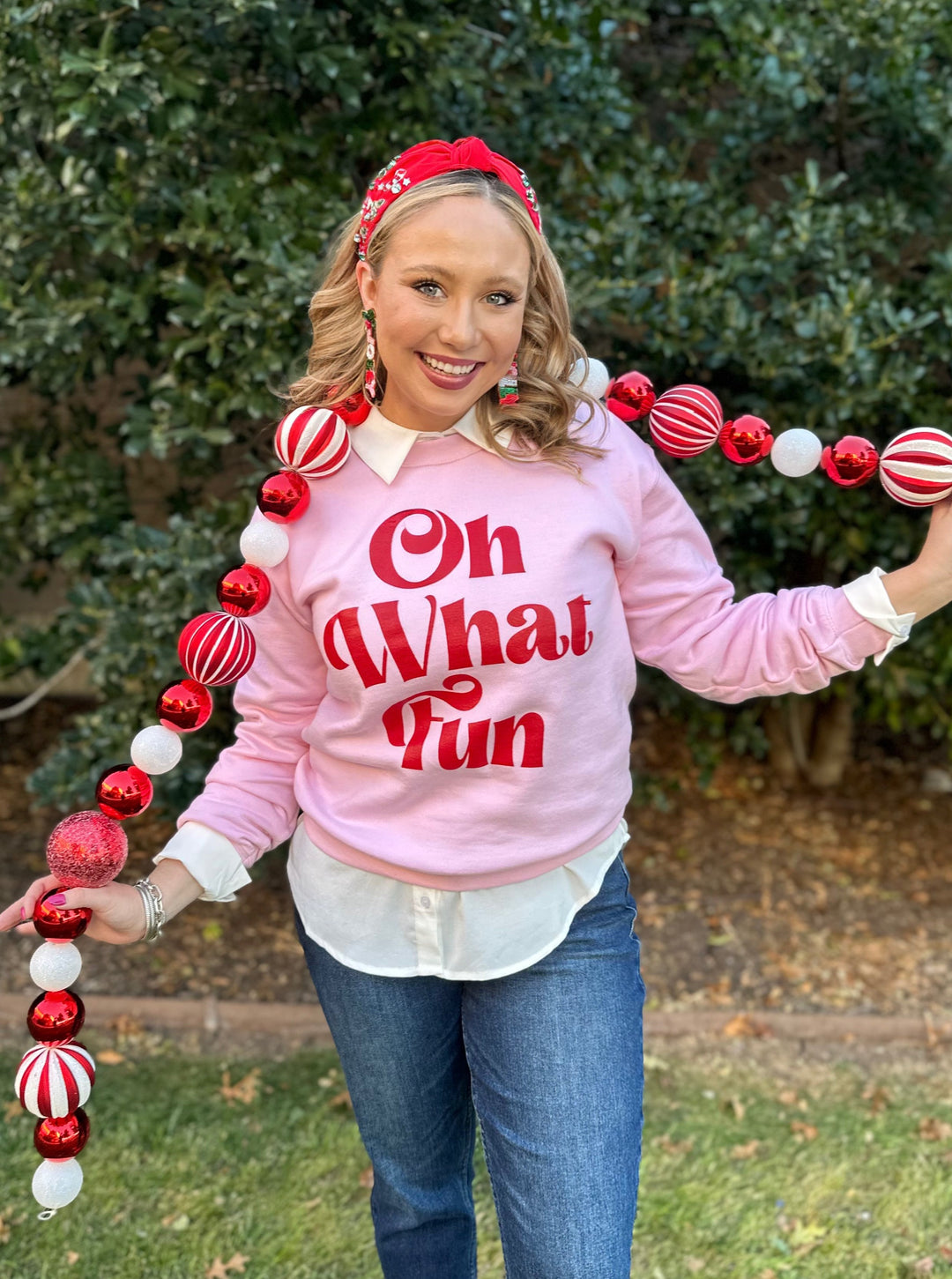 Oh What Fun Sweatshirt by Blessed Buffalo Boutique