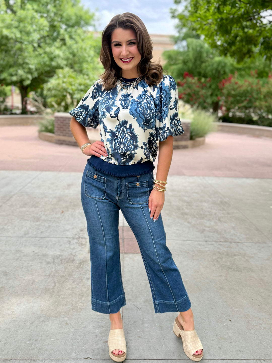 Navy Nightfall Blouse