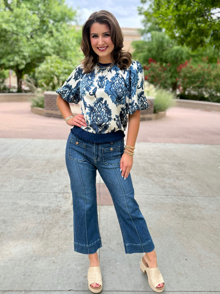 Navy Nightfall Blouse