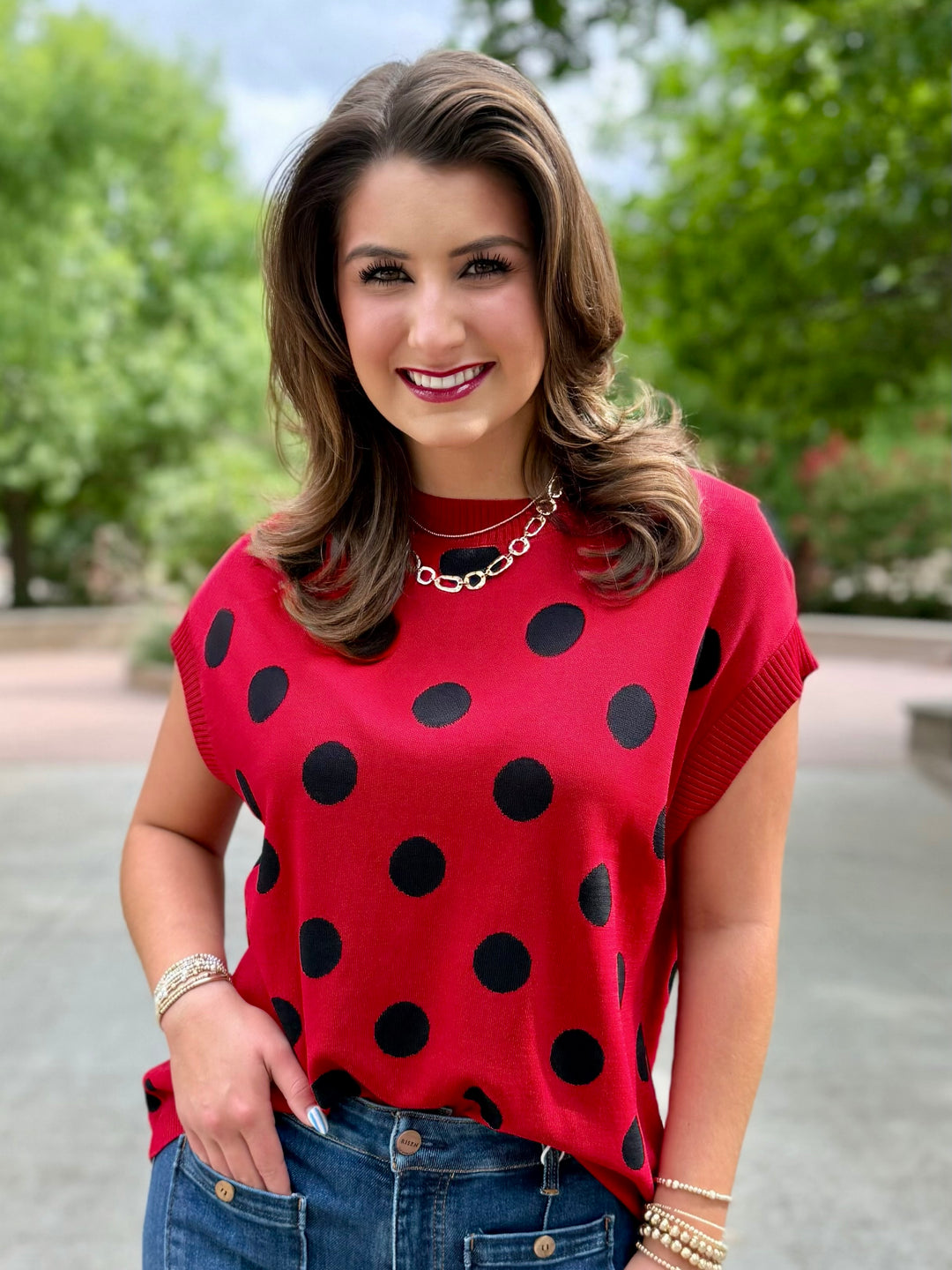 Home Team Polka Dot Sweater