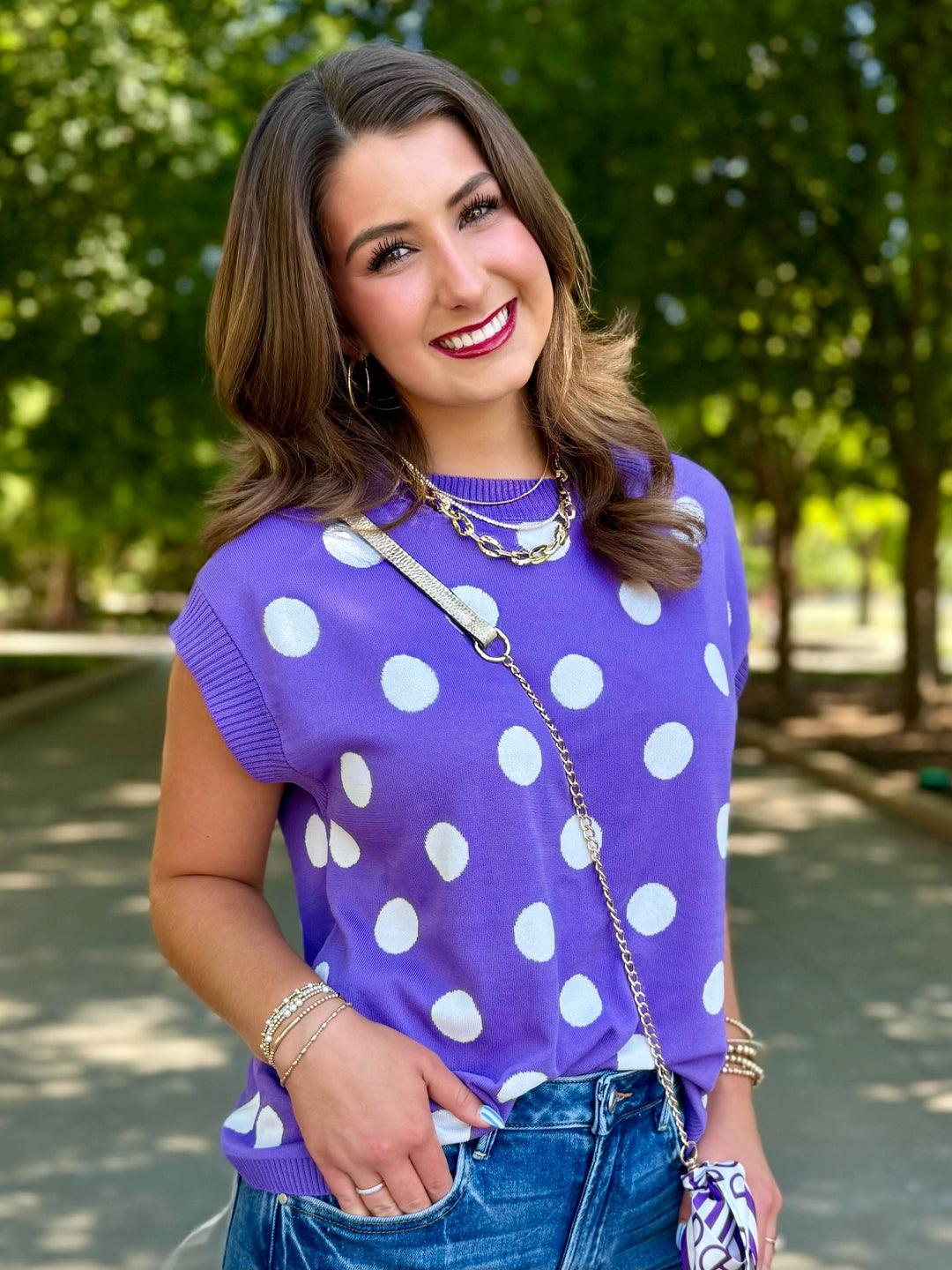Home Team Polka Dot Sweater