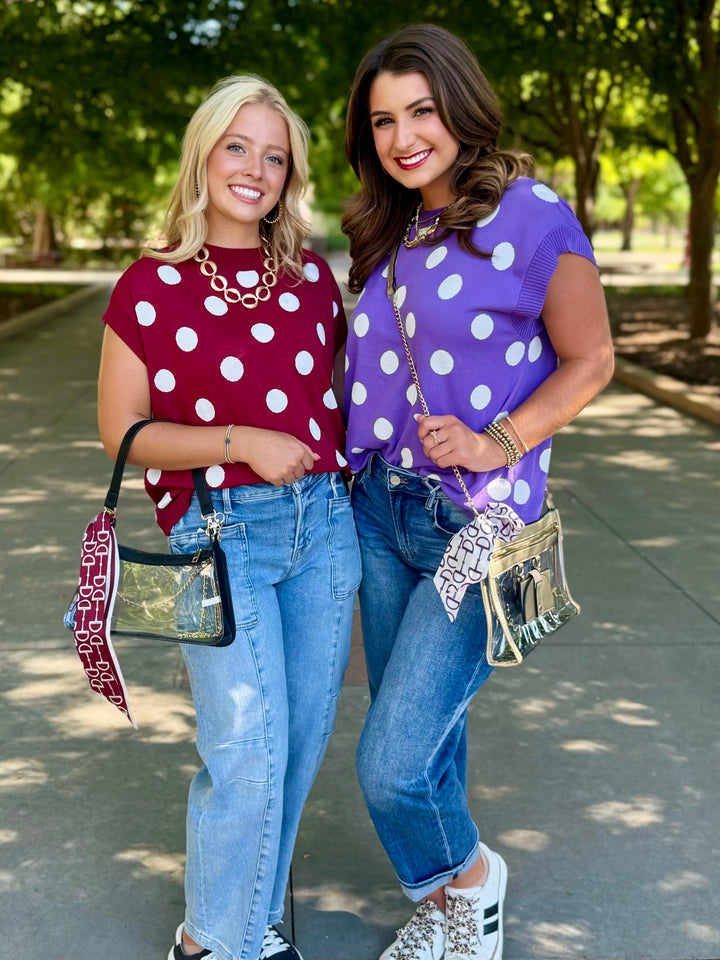 Home Team Polka Dot Sweater