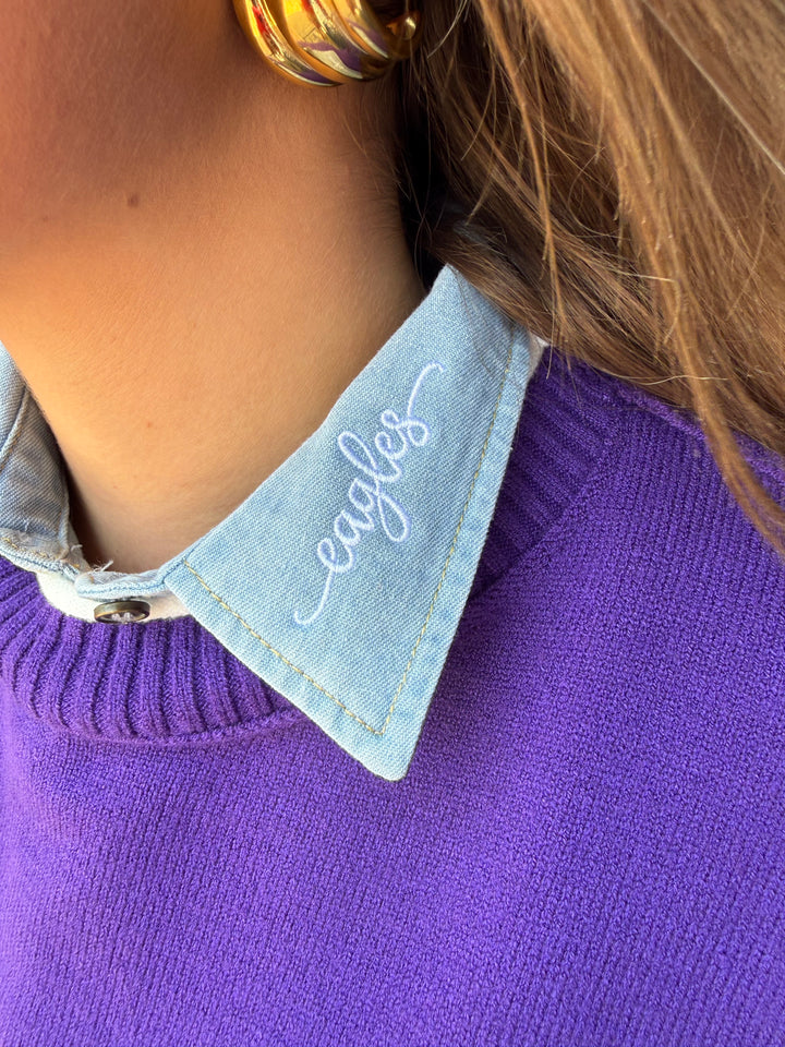 Eagles Embroidered Collar