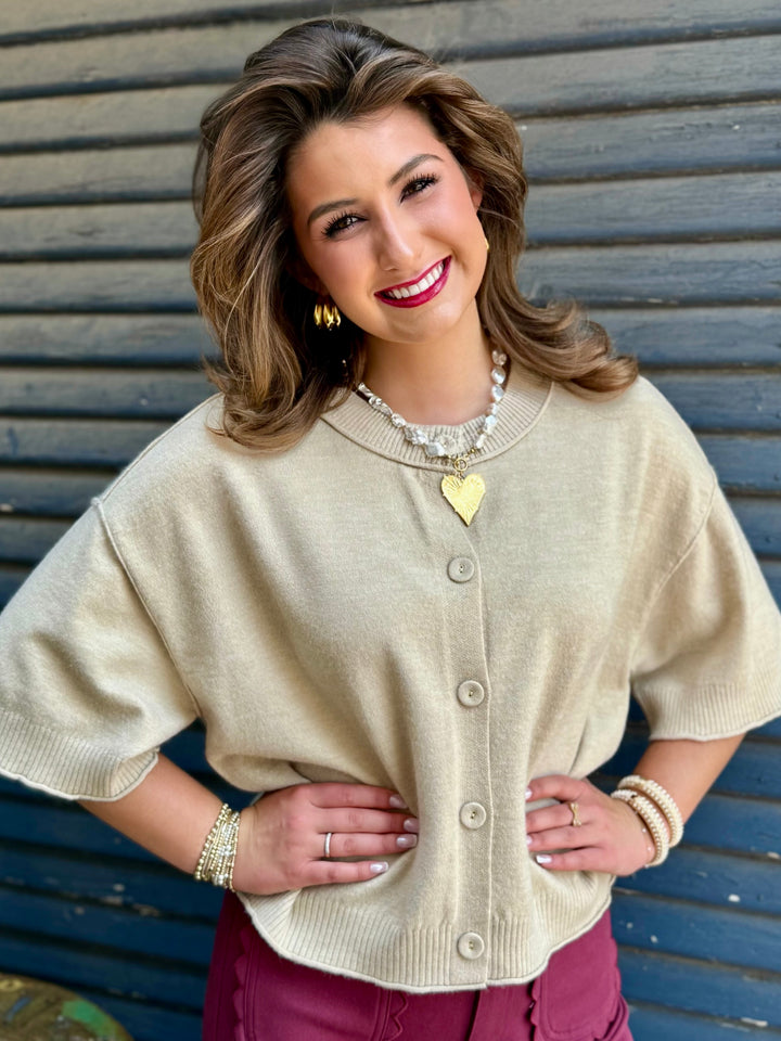 The Sweetest Staple Oatmeal Sweater