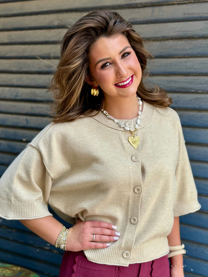 The Sweetest Staple Oatmeal Sweater