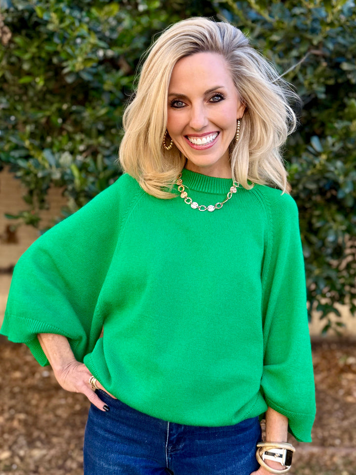 Soft Green Mornings Sweater
