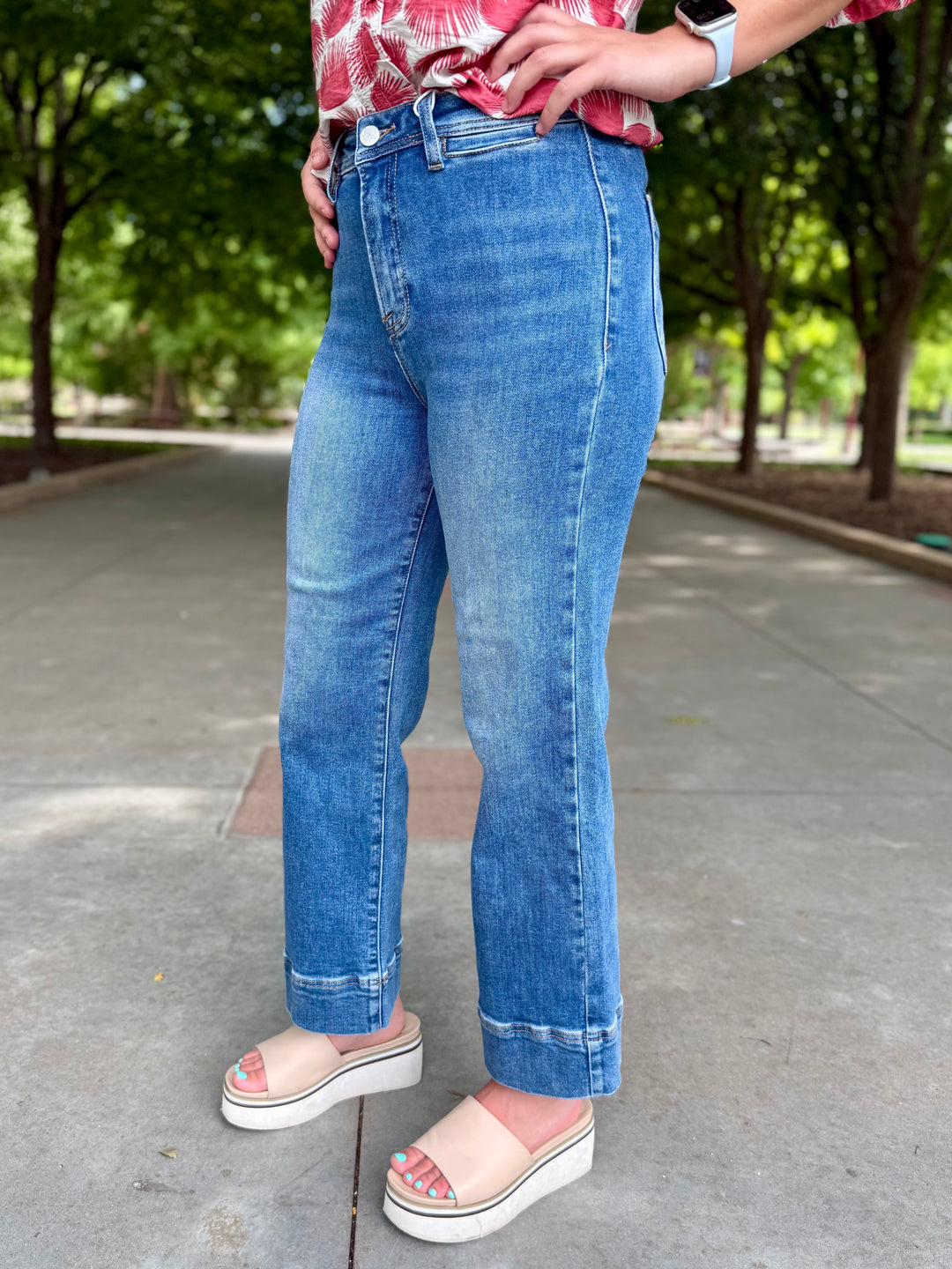 Wren High Rise Wide Leg Cropped Jean by Risen